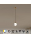 ANDRÓMEDA * COLGANTE 1L - BASE ORO - CRISTAL TRANSPARENT 8941